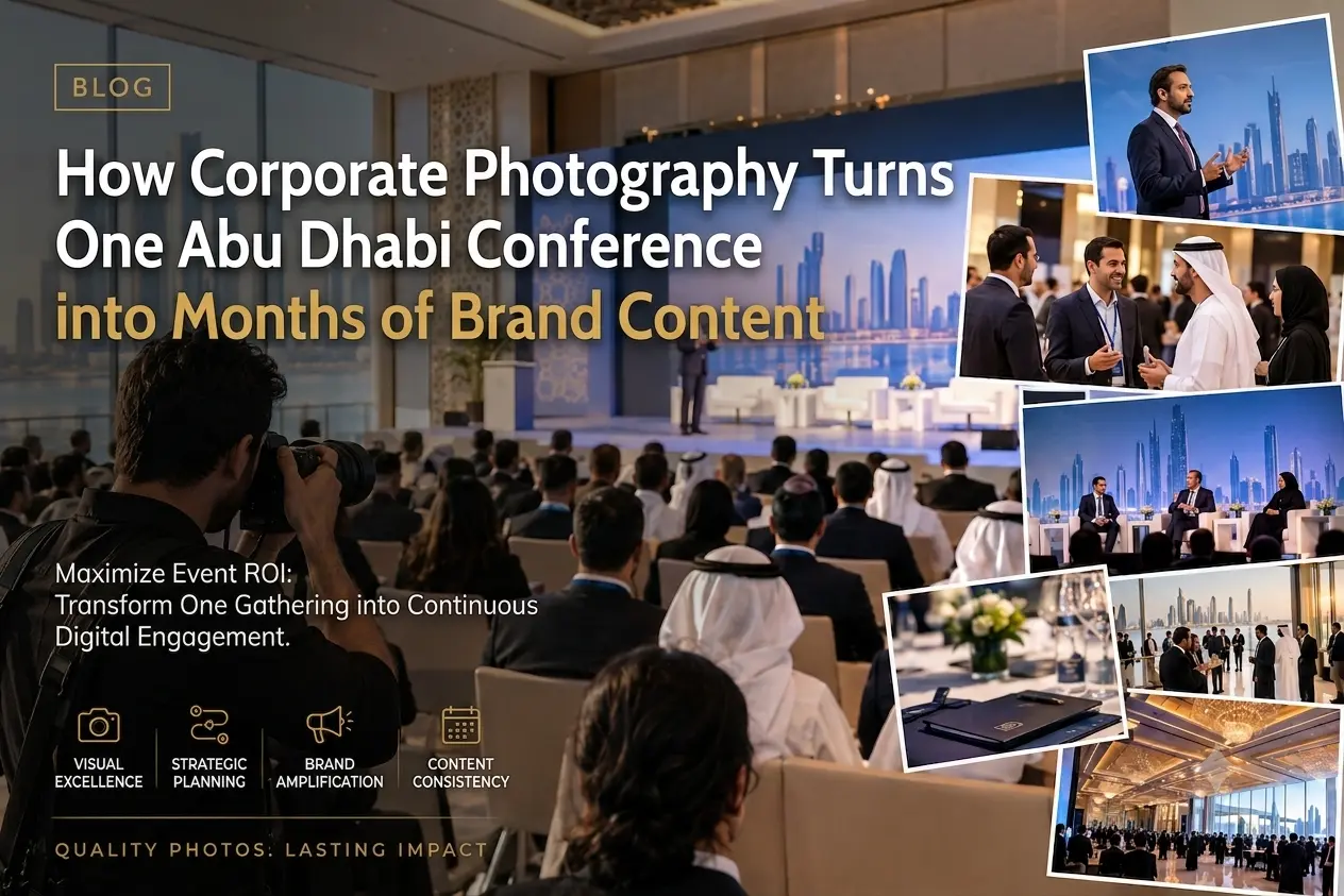 Corporate photography at an Abu Dhabi conference