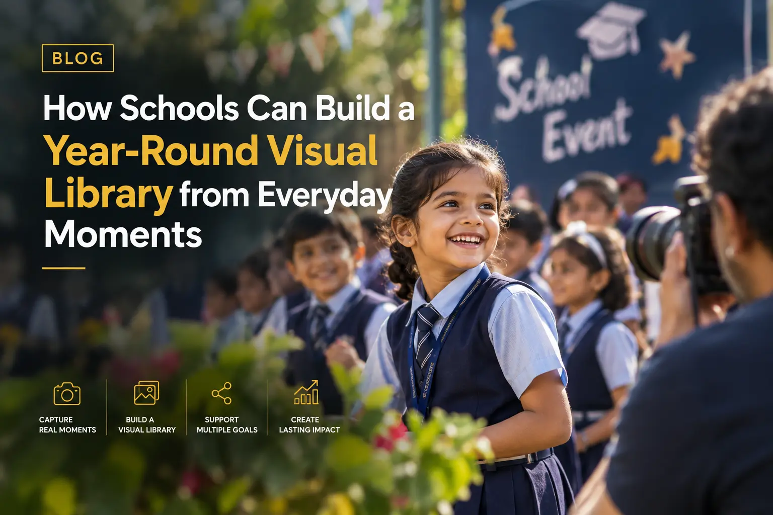 School event photography capturing students building a year-round visual library from everyday school moments